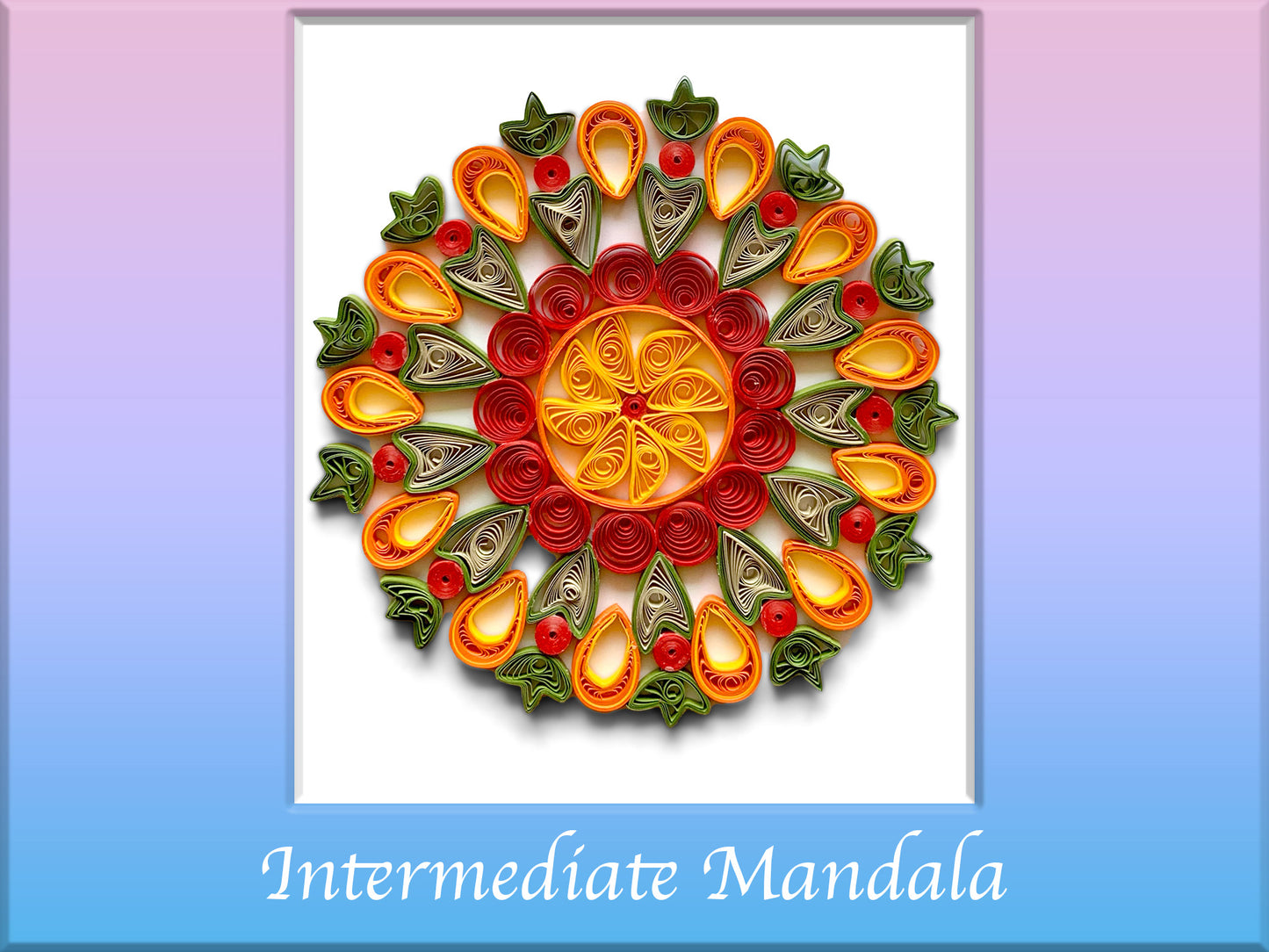 paper quilling mandala. quilled mandala template. paper quilling design.