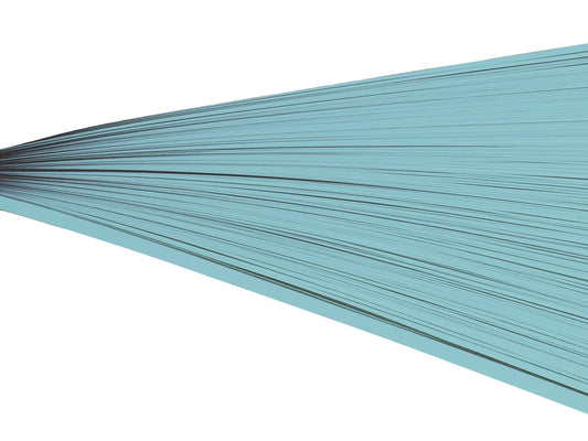 Light blue quilling paper strips.