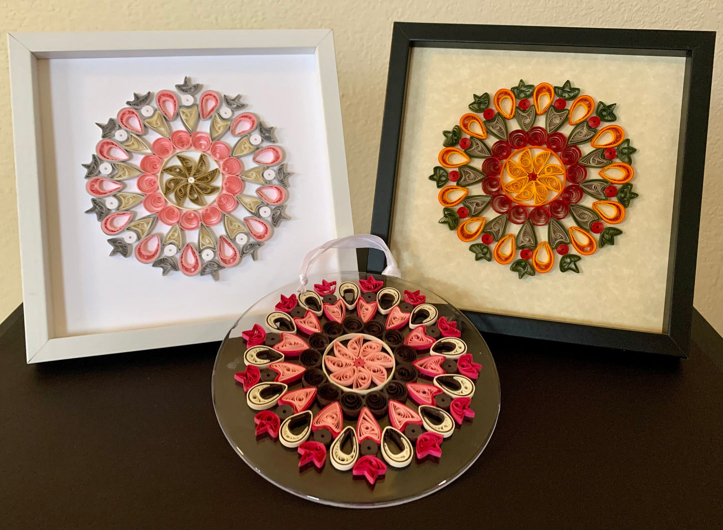 quilled paper mandalas in frames
