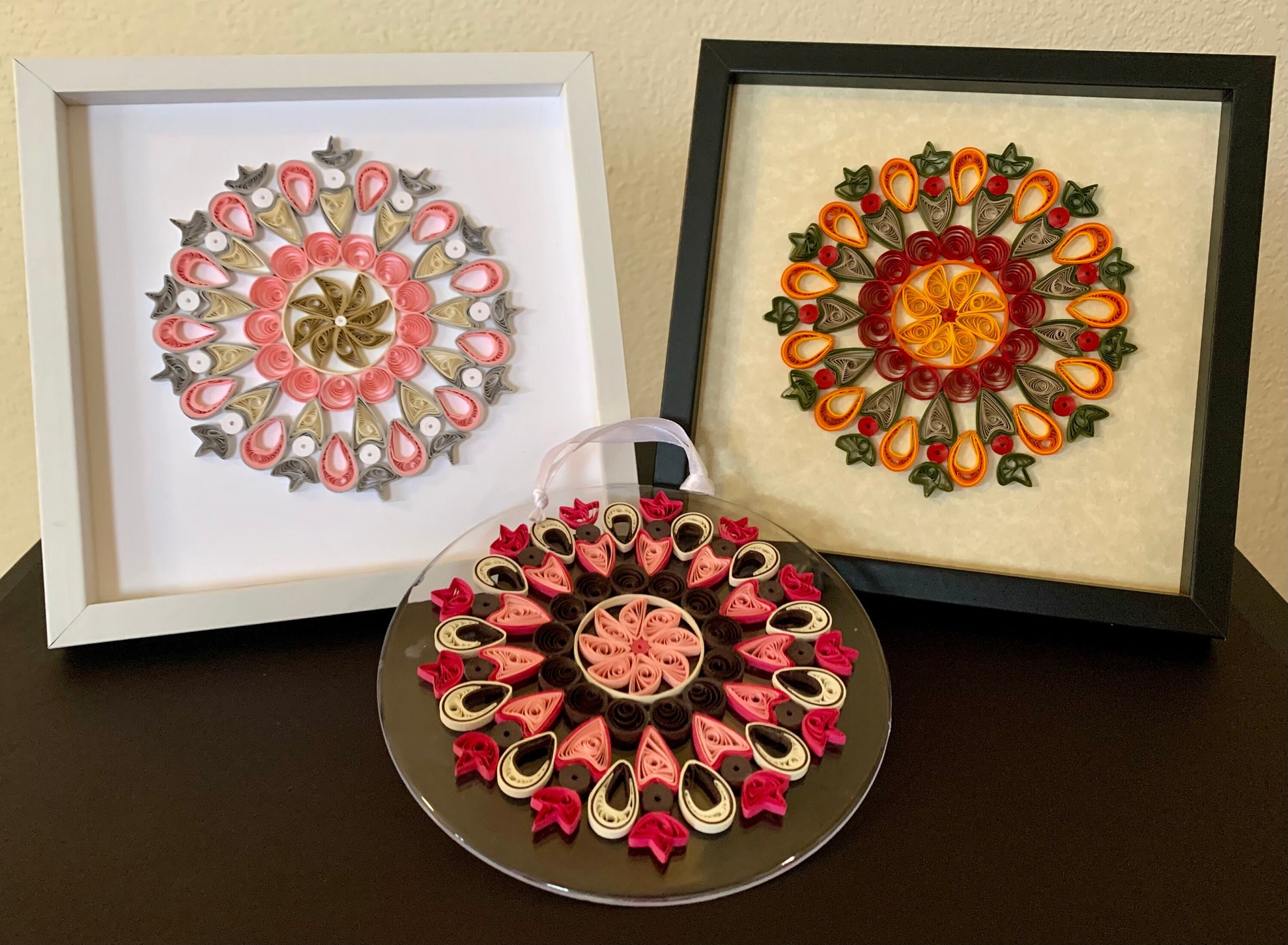 quilled paper mandalas in frames