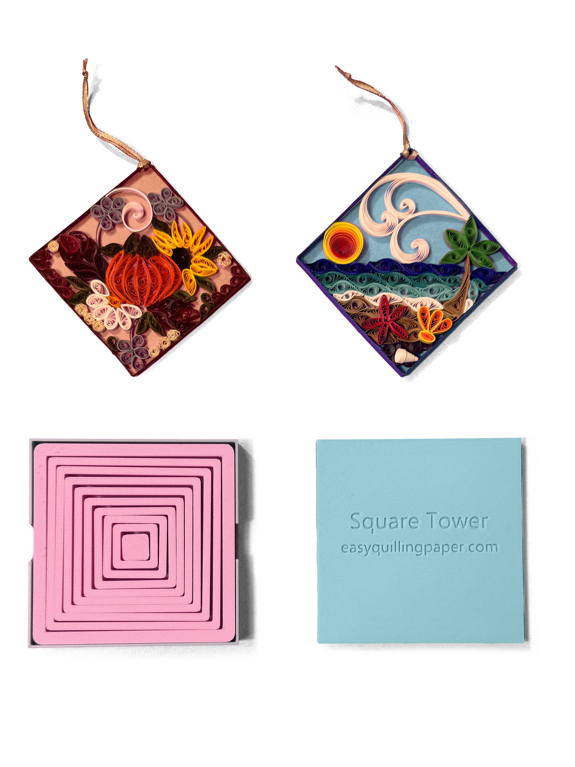 square quilling border tool. square pendant. square quilling shape. quilling shapes square. square mold for quilling.