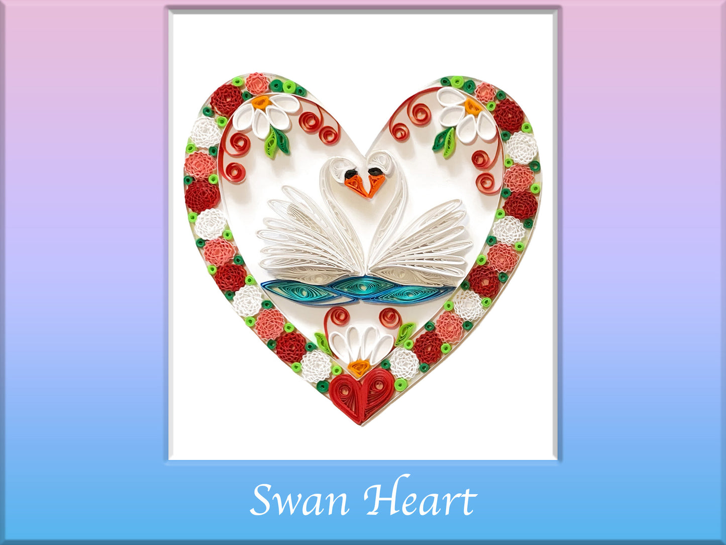 Swan Heart Template | Intermediate (4hrs)