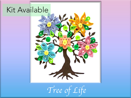 quilling tree of life. quilled tree of life. easy quilling template for beginners. how to make simple quilled flowers. paper quilling kit for adults. 