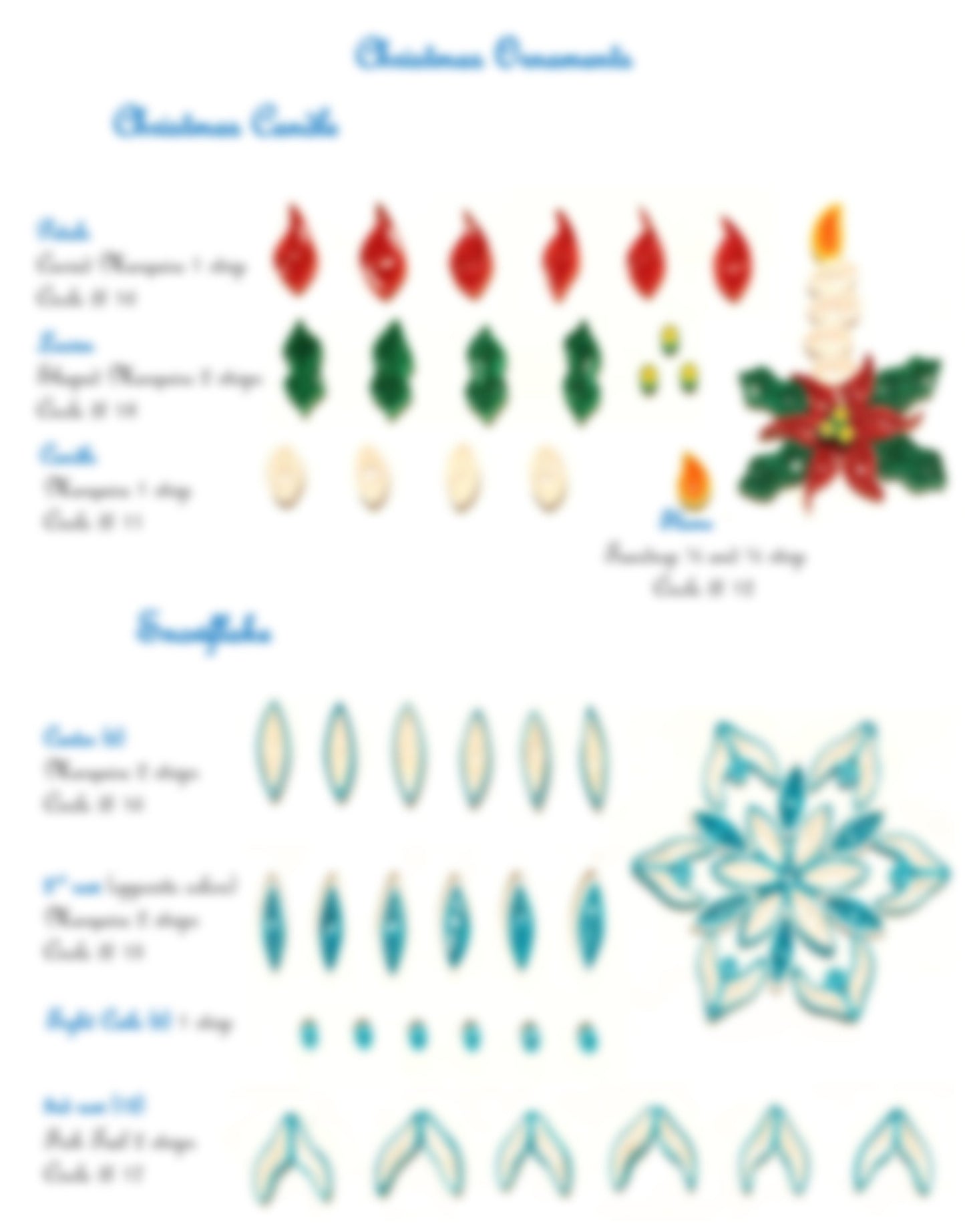 Christmas Ornaments Templates | Beginners (9-1hr each)