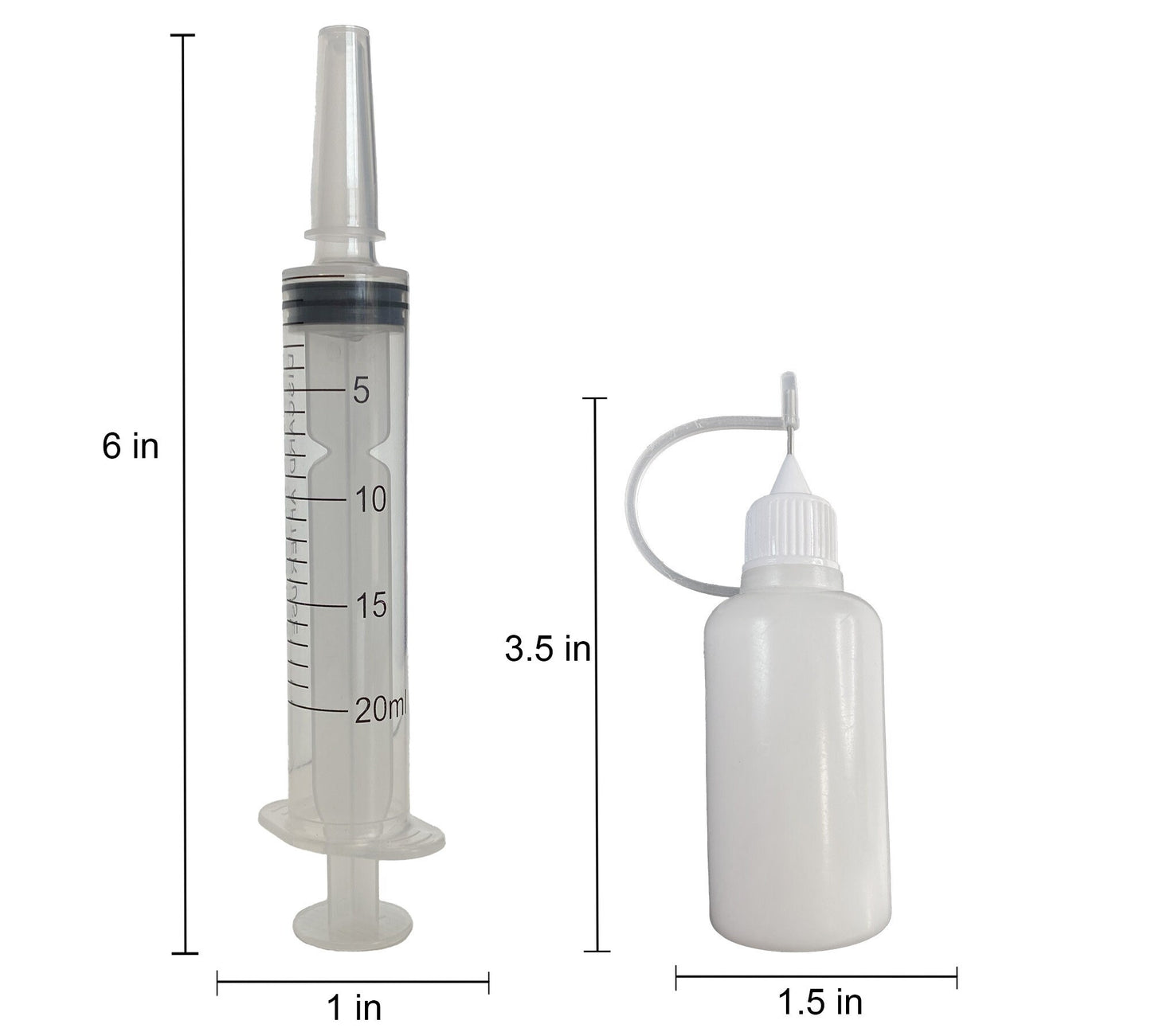 Precision Tip Glue Bottle and Syringe