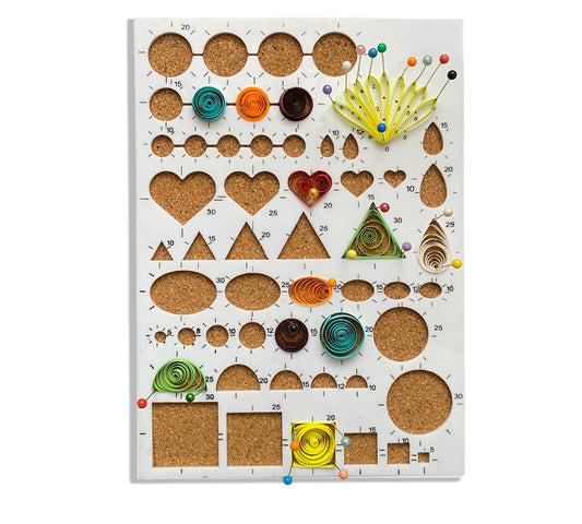 Shapes Template Ruler with Cork Board